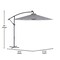 Merrick Lane Avalon 10 FT Solar Cantilever Umbrella with LED Lights, Easy Lift Crank, Push Button Tilt and Built in Cross Base